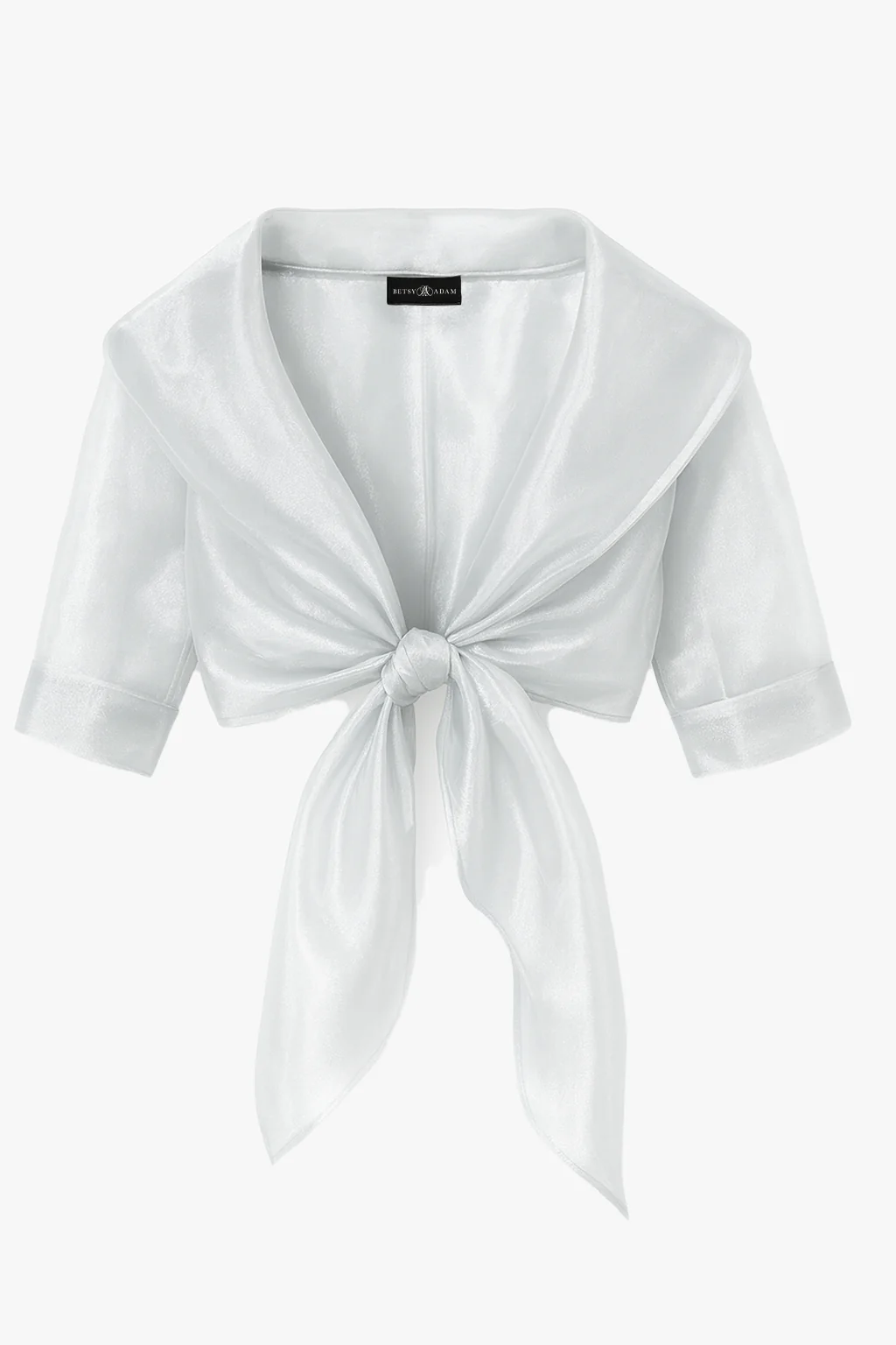"Agnes" Organza 3/4 Sleeve Shawl Wrap - Image 5