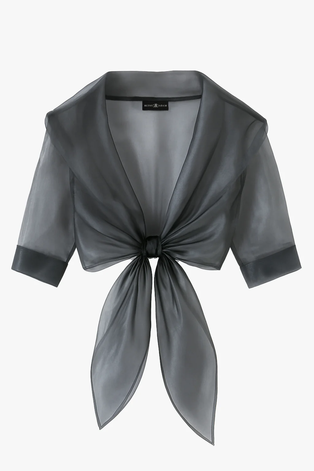 "Agnes" Organza 3/4 Sleeve Shawl Wrap - Image 13