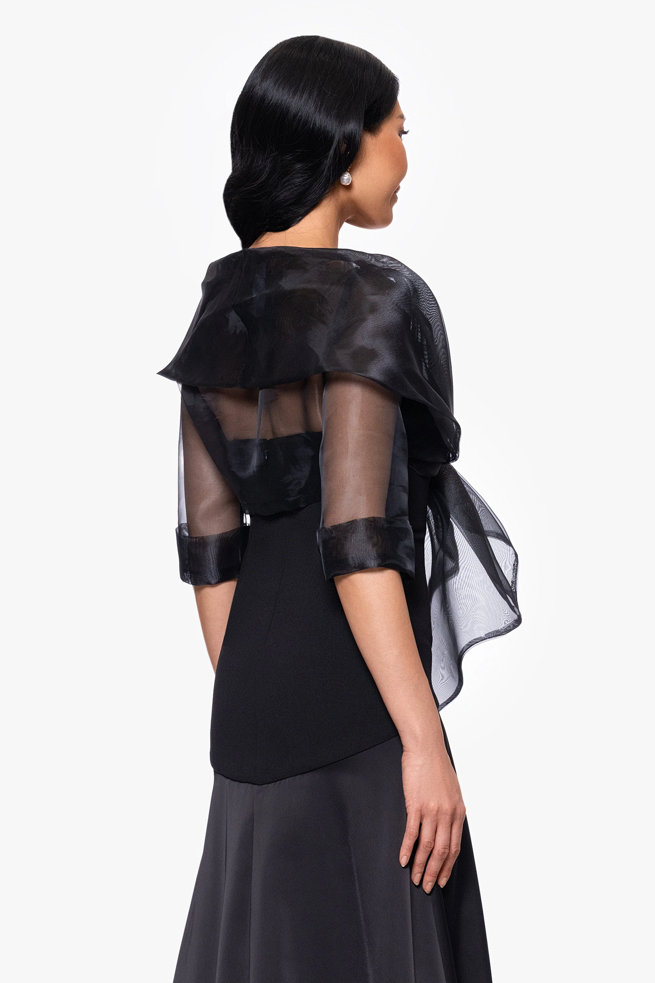 "Agnes" Organza 3/4 Sleeve Shawl Wrap - Image 20