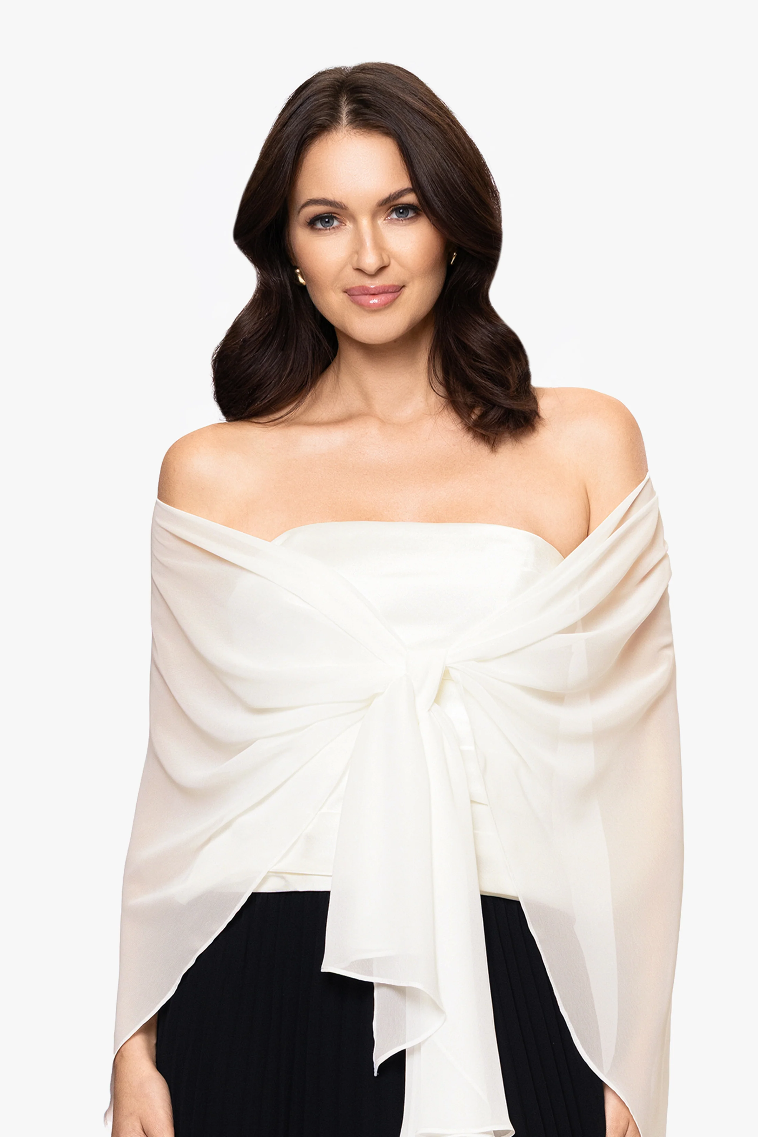 "Bernadette" Chiffon Shawl Wrap - Image 20