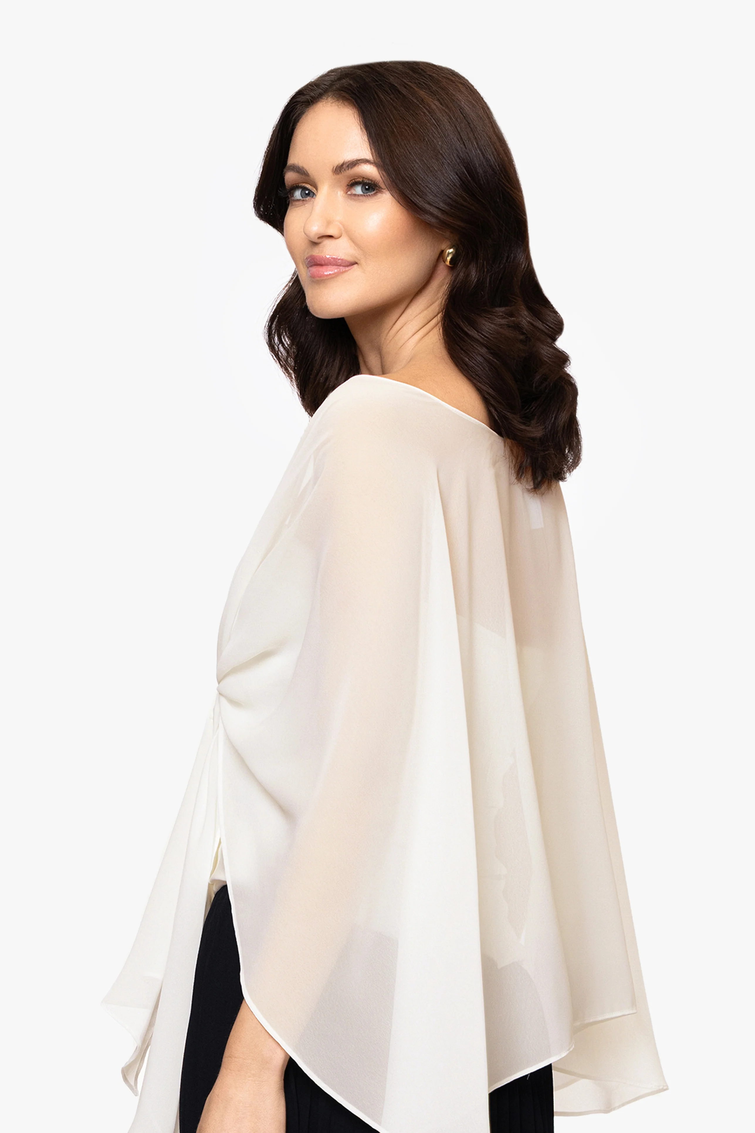 "Bernadette" Chiffon Shawl Wrap - Image 21