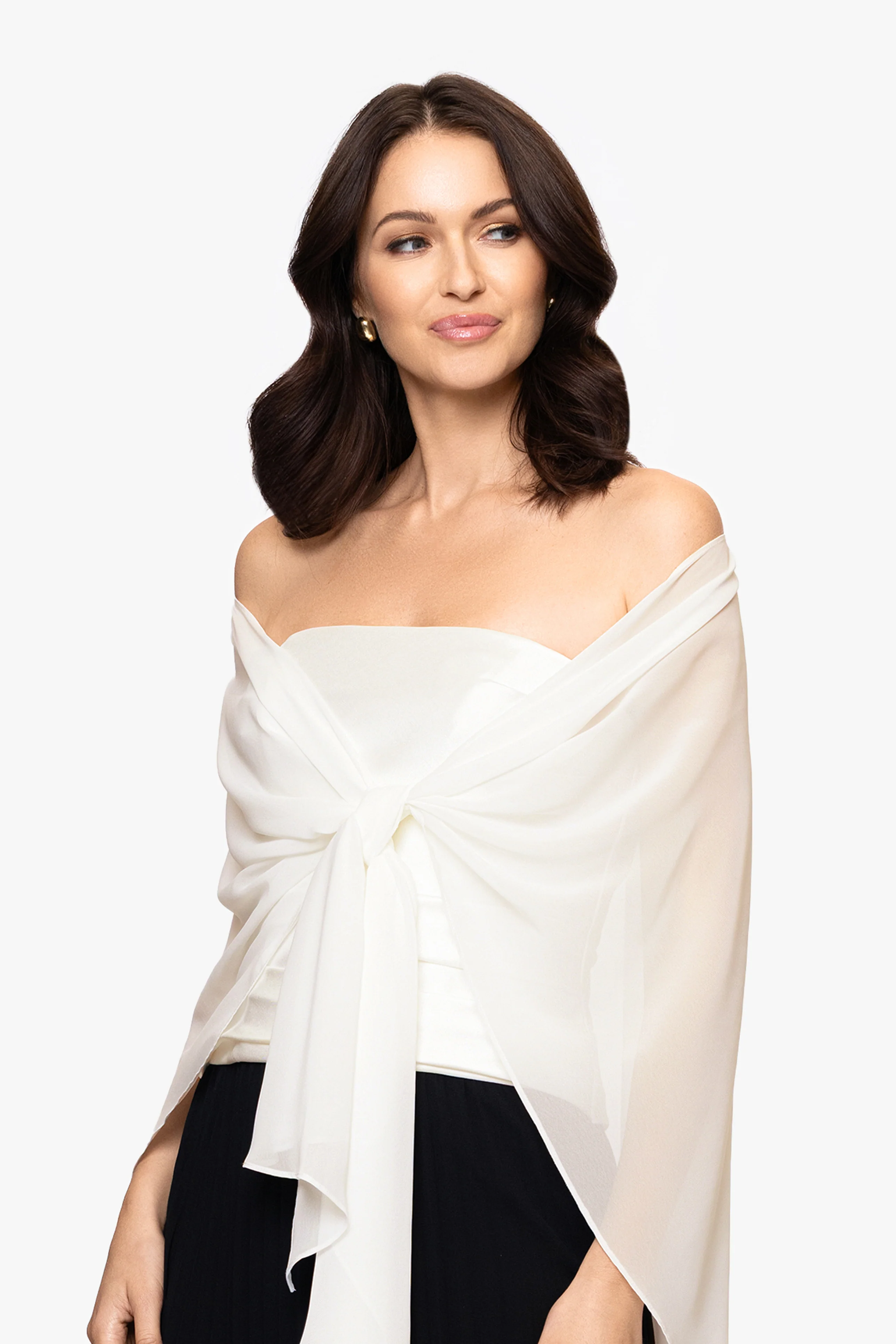 "Bernadette" Chiffon Shawl Wrap - Image 22