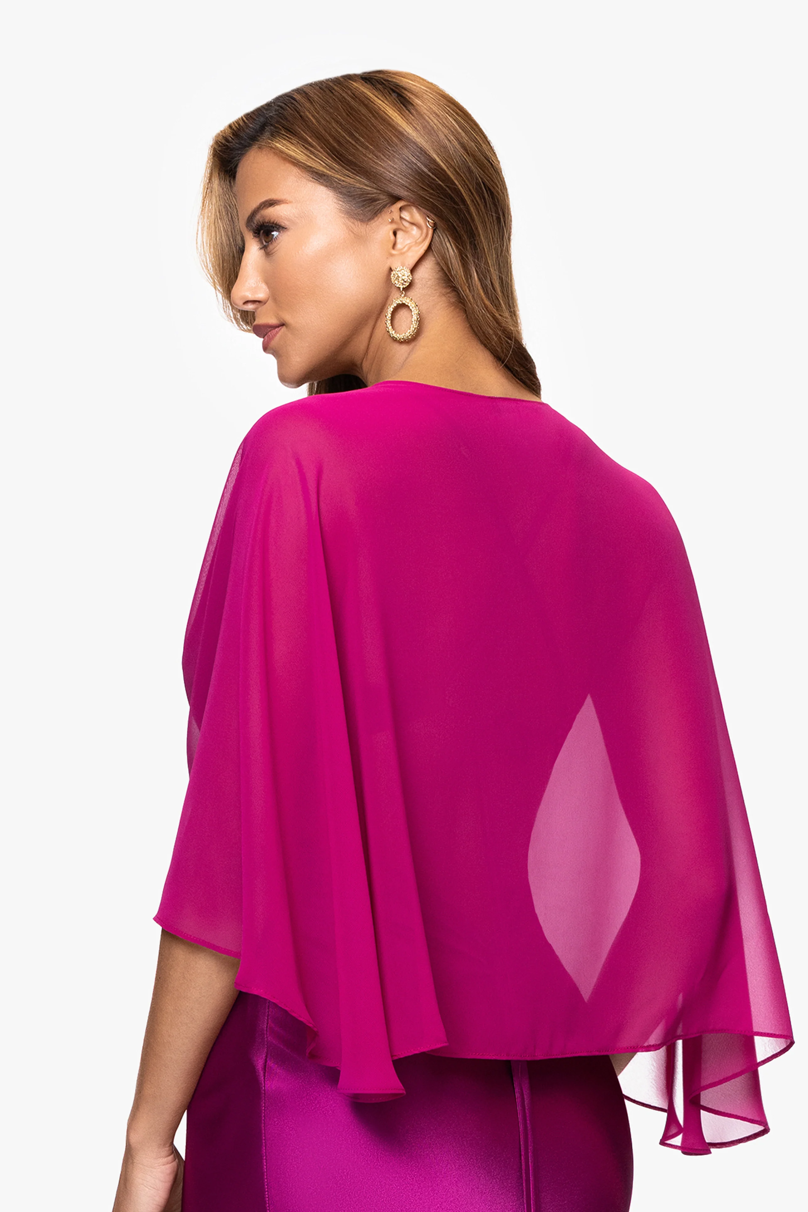 "Bernadette" Chiffon Shawl Wrap - Image 25