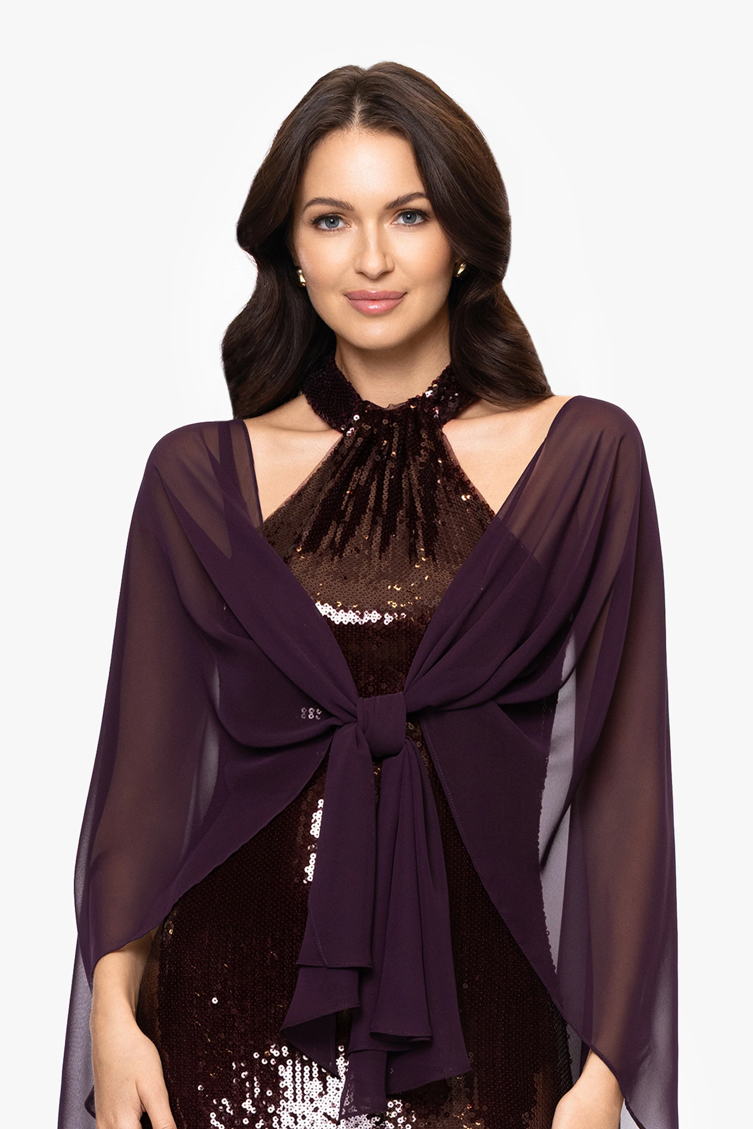 "Bernadette" Chiffon Shawl Wrap - Image 32