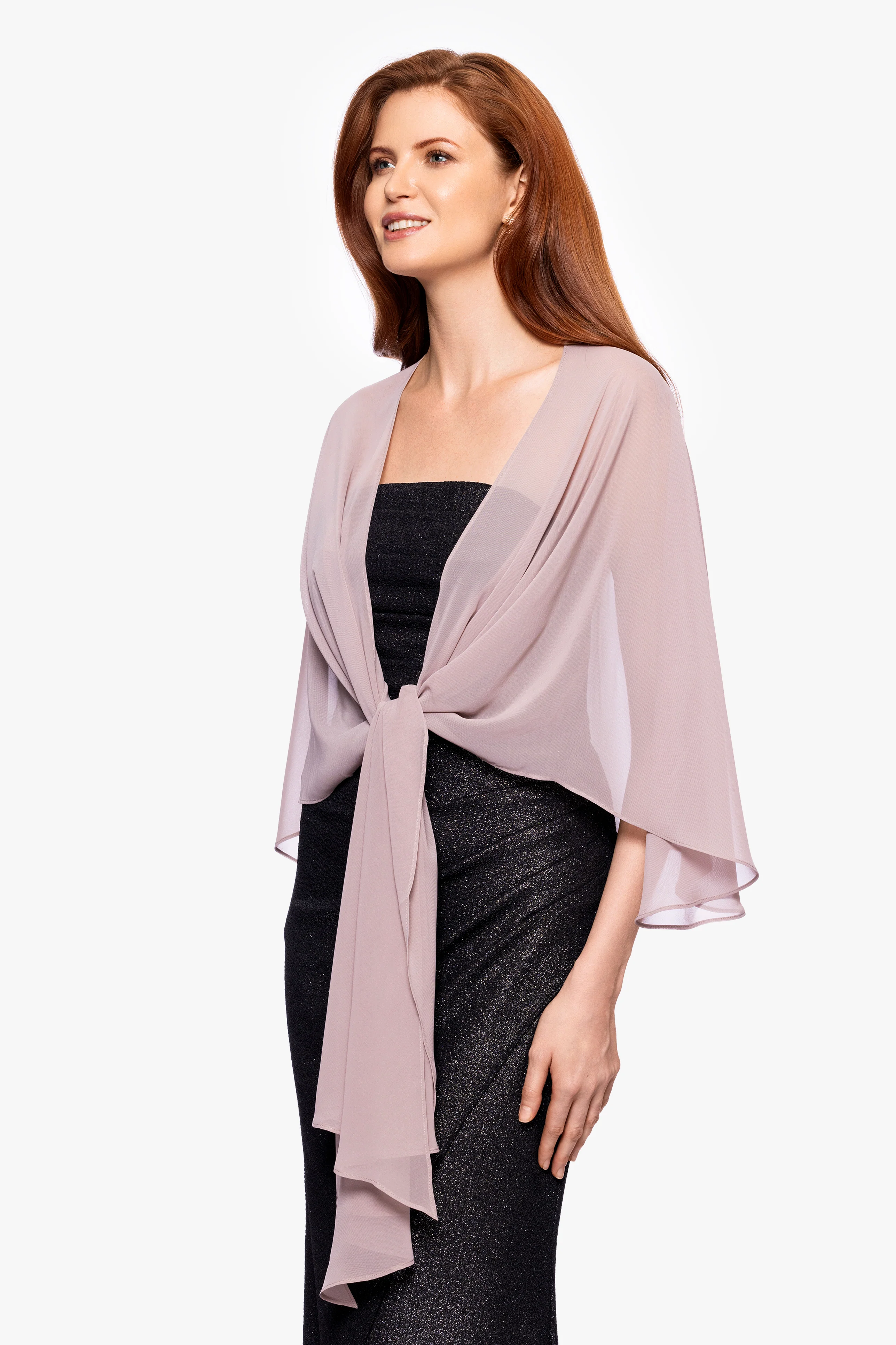 "Bernadette" Chiffon Shawl Wrap - Image 8