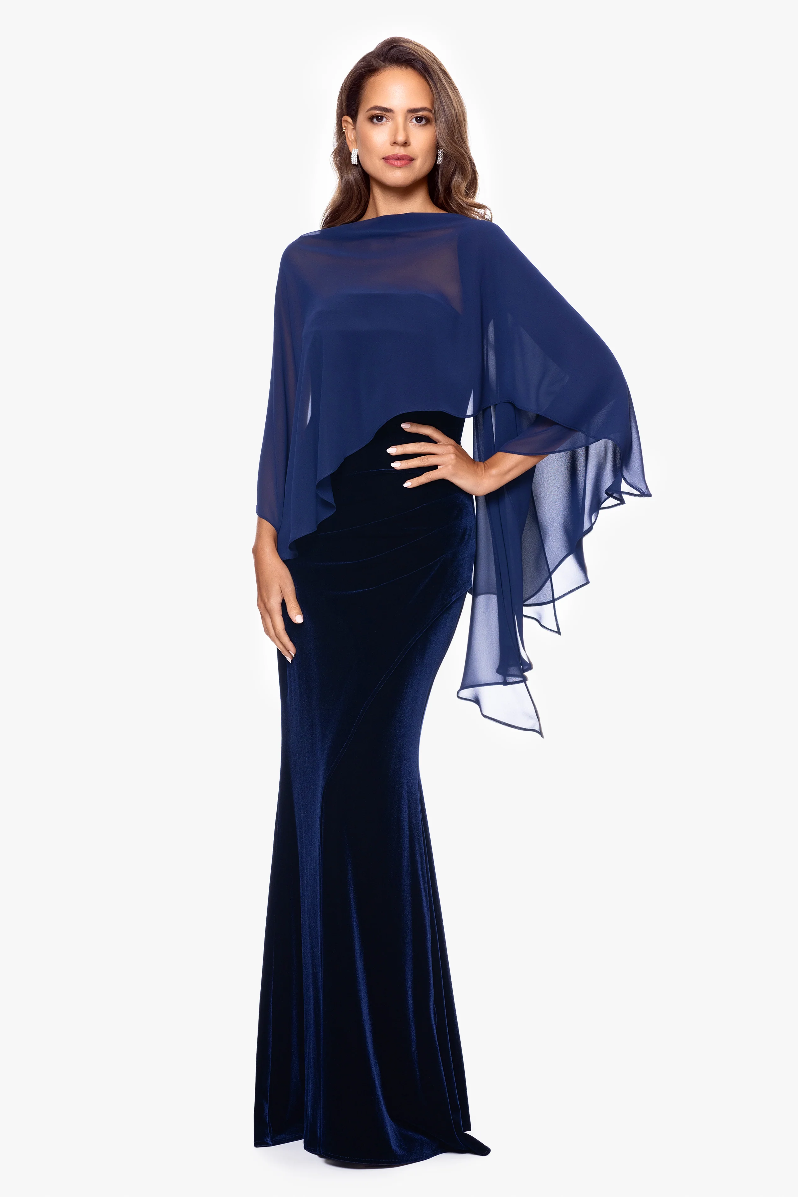 "Bernadette" Chiffon Shawl Wrap - Image 12