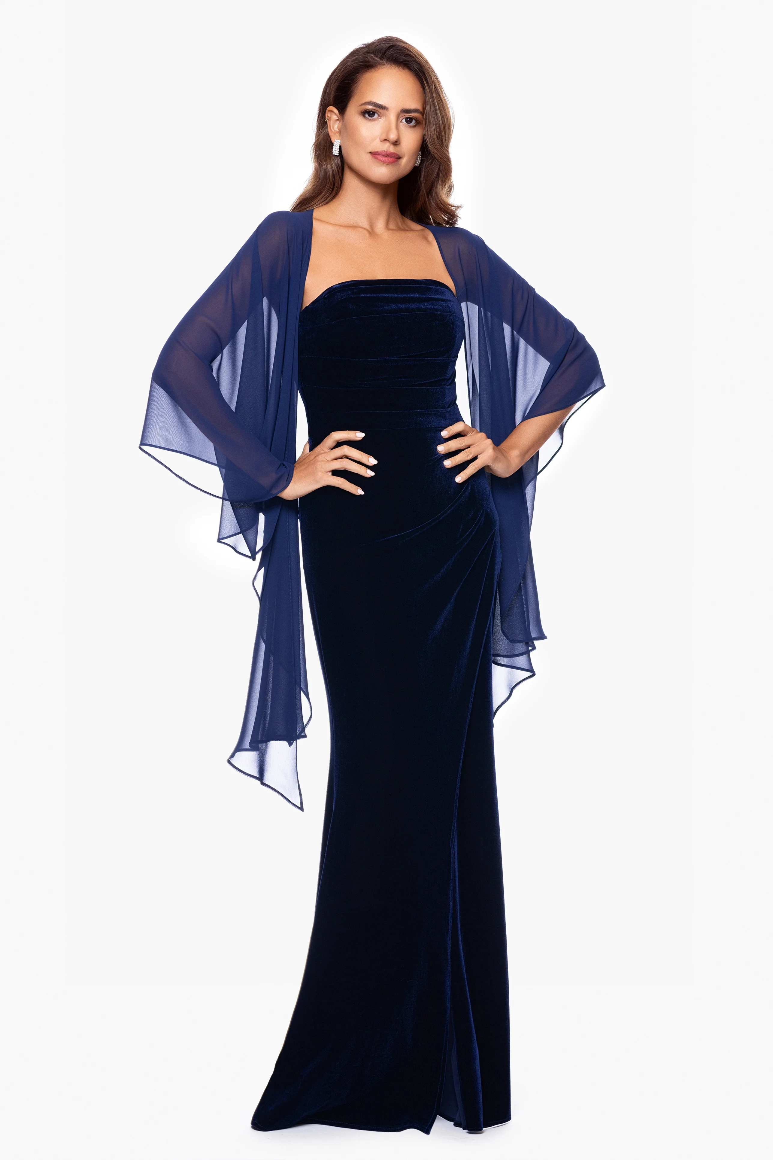 "Bernadette" Chiffon Shawl Wrap - Image 13