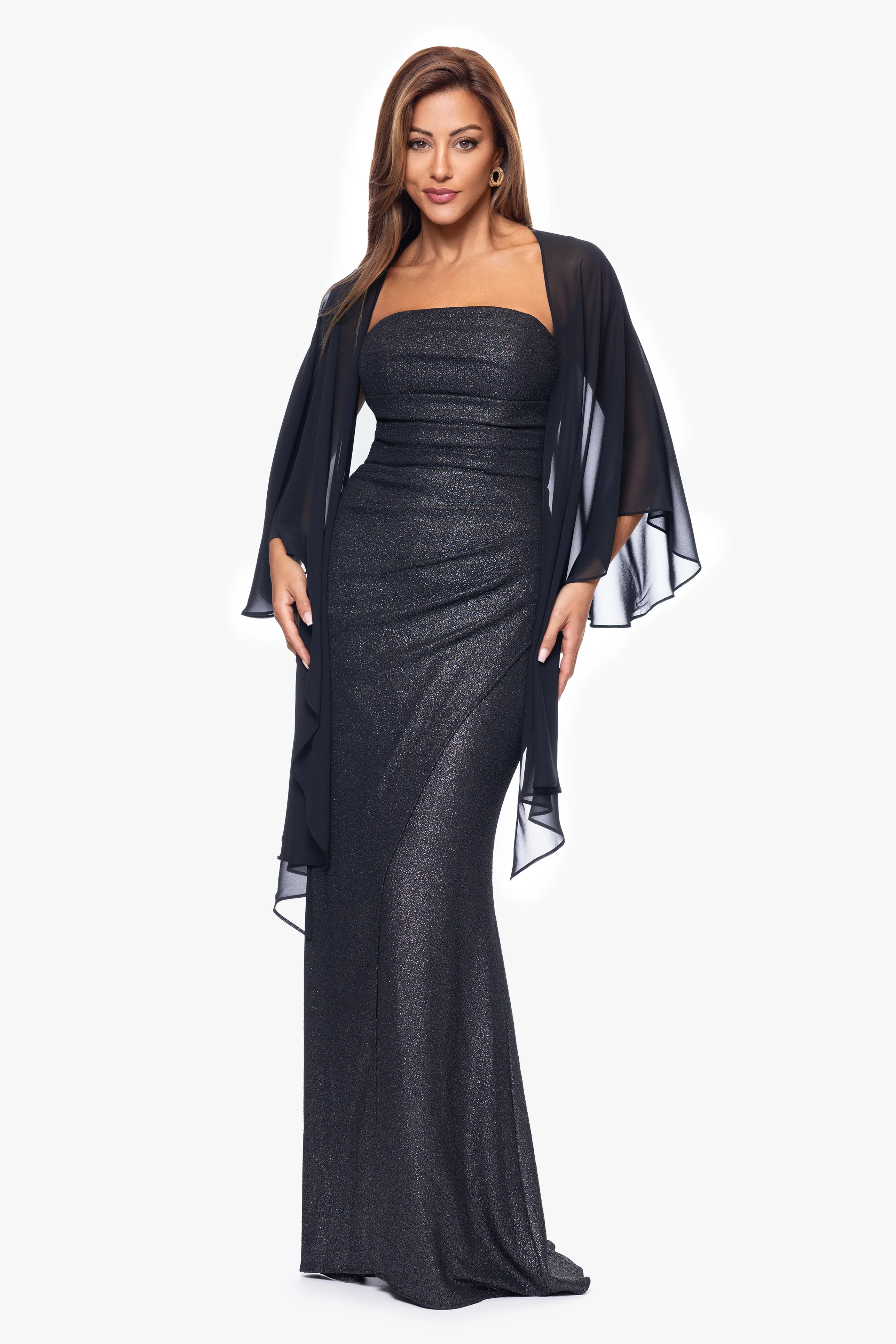 "Bernadette" Chiffon Shawl Wrap - Image 5