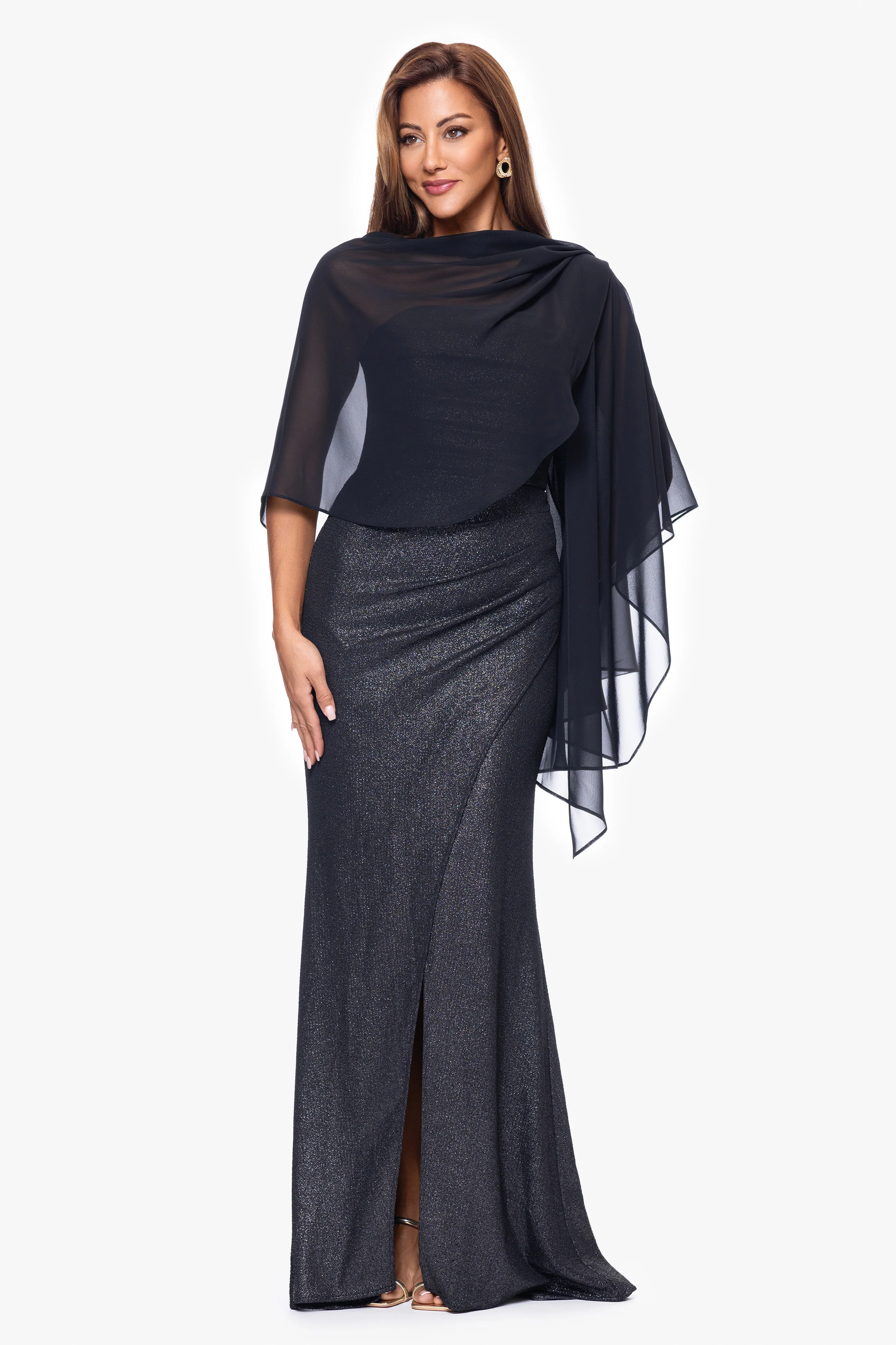 "Bernadette" Chiffon Shawl Wrap - Image 6