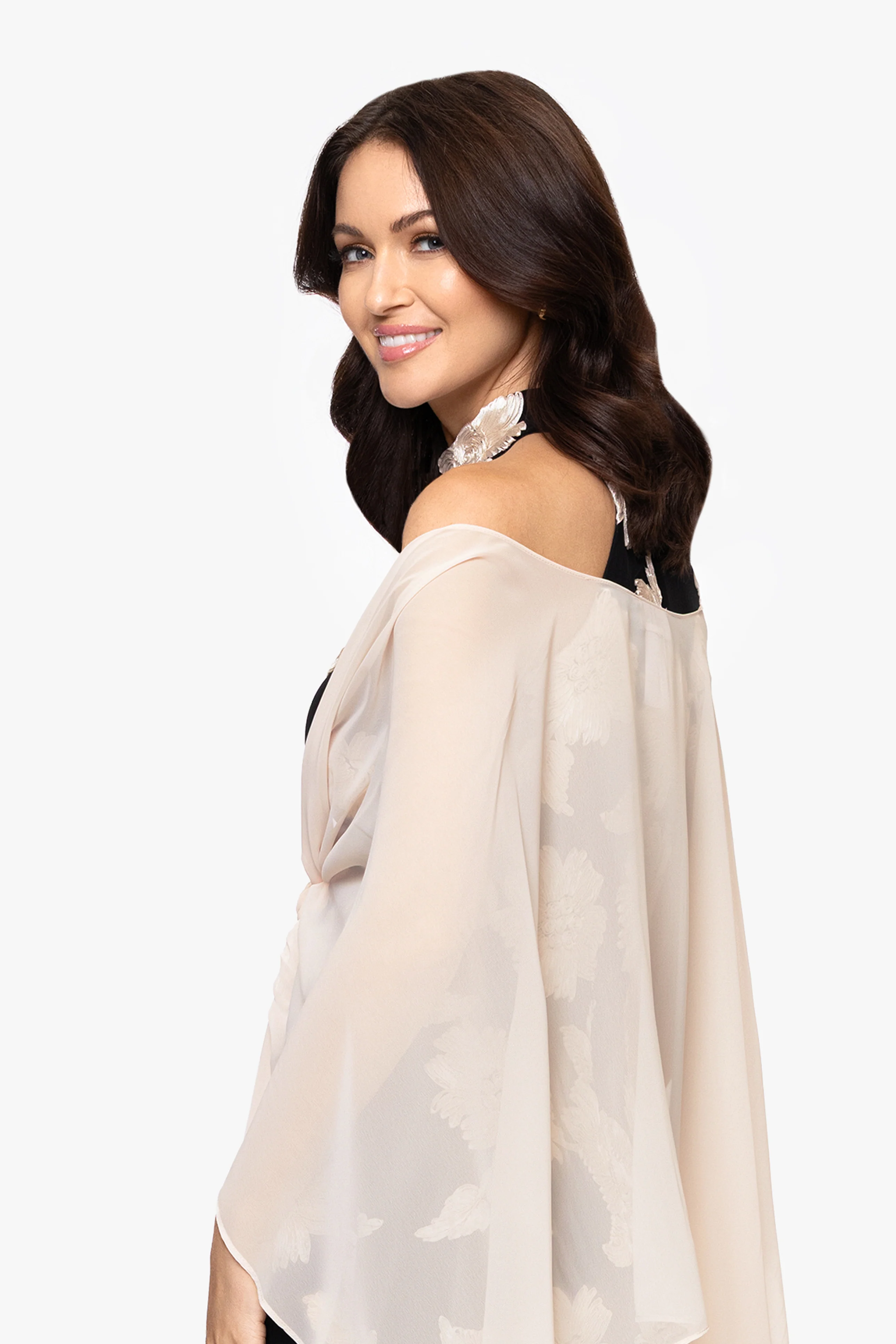 "Bernadette" Chiffon Shawl Wrap - Image 29