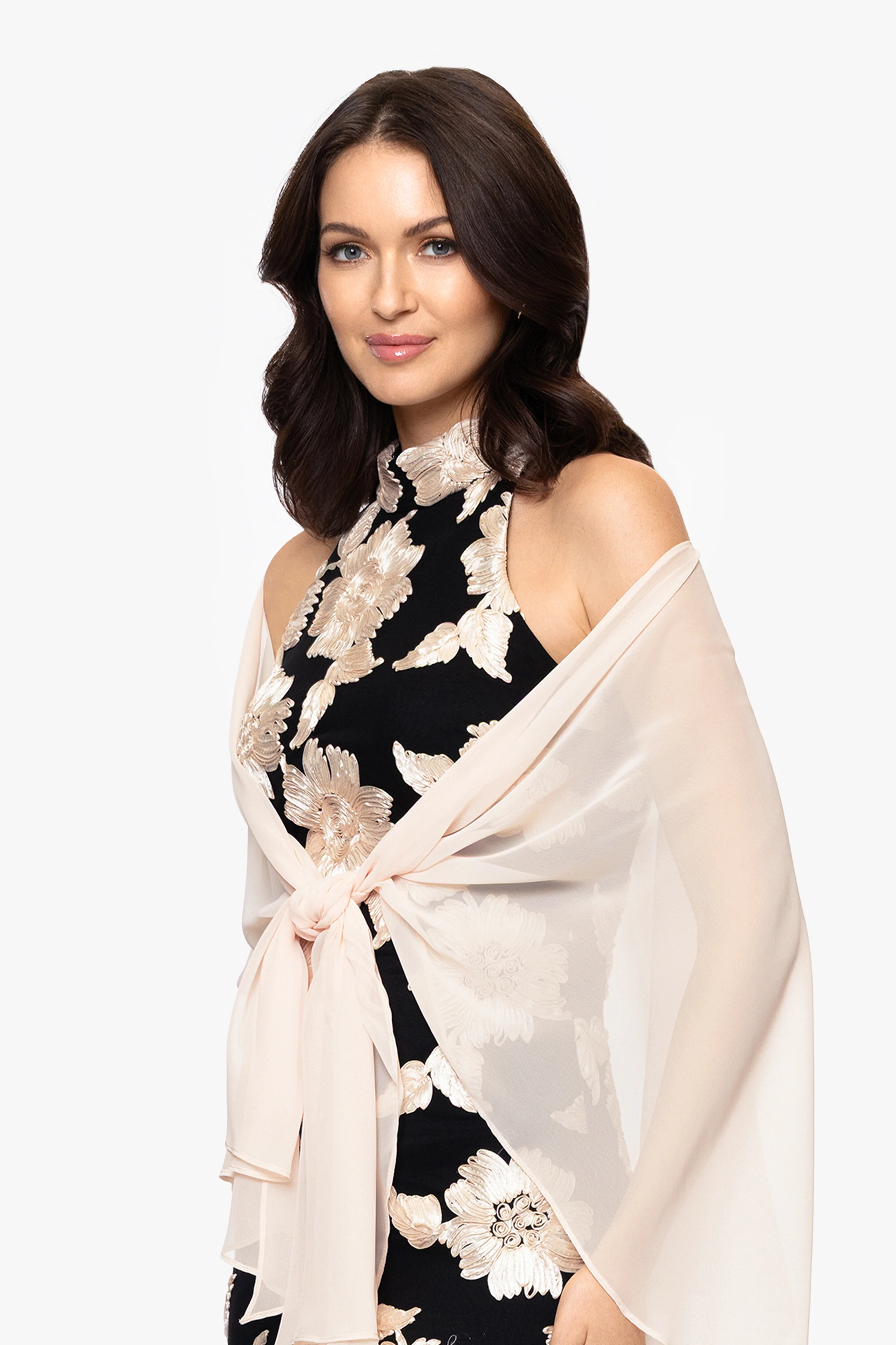 "Bernadette" Chiffon Shawl Wrap - Image 30