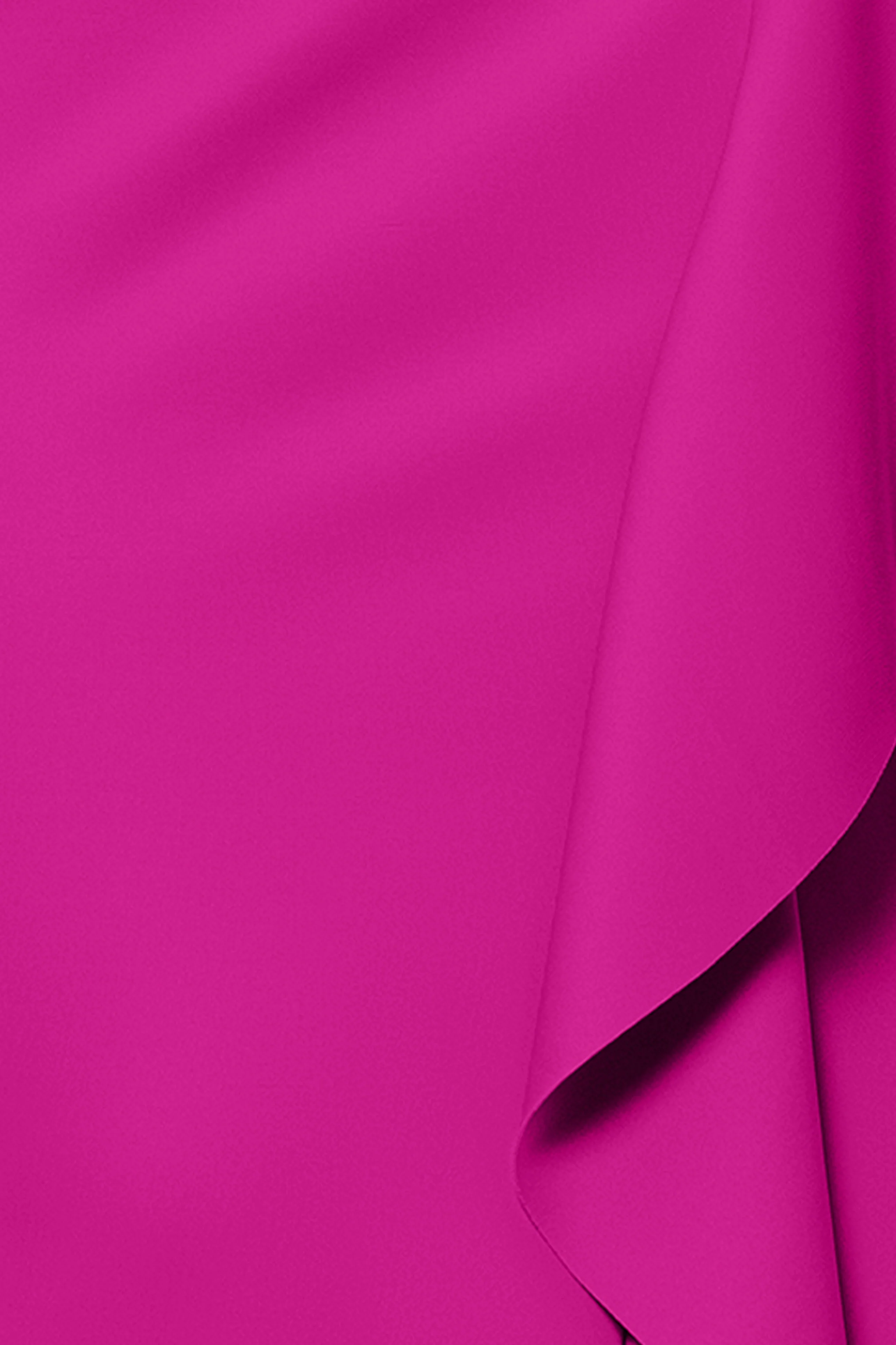 "Flo" Long Techno Scuba One Shoulder Ruffle Dress - Image 19