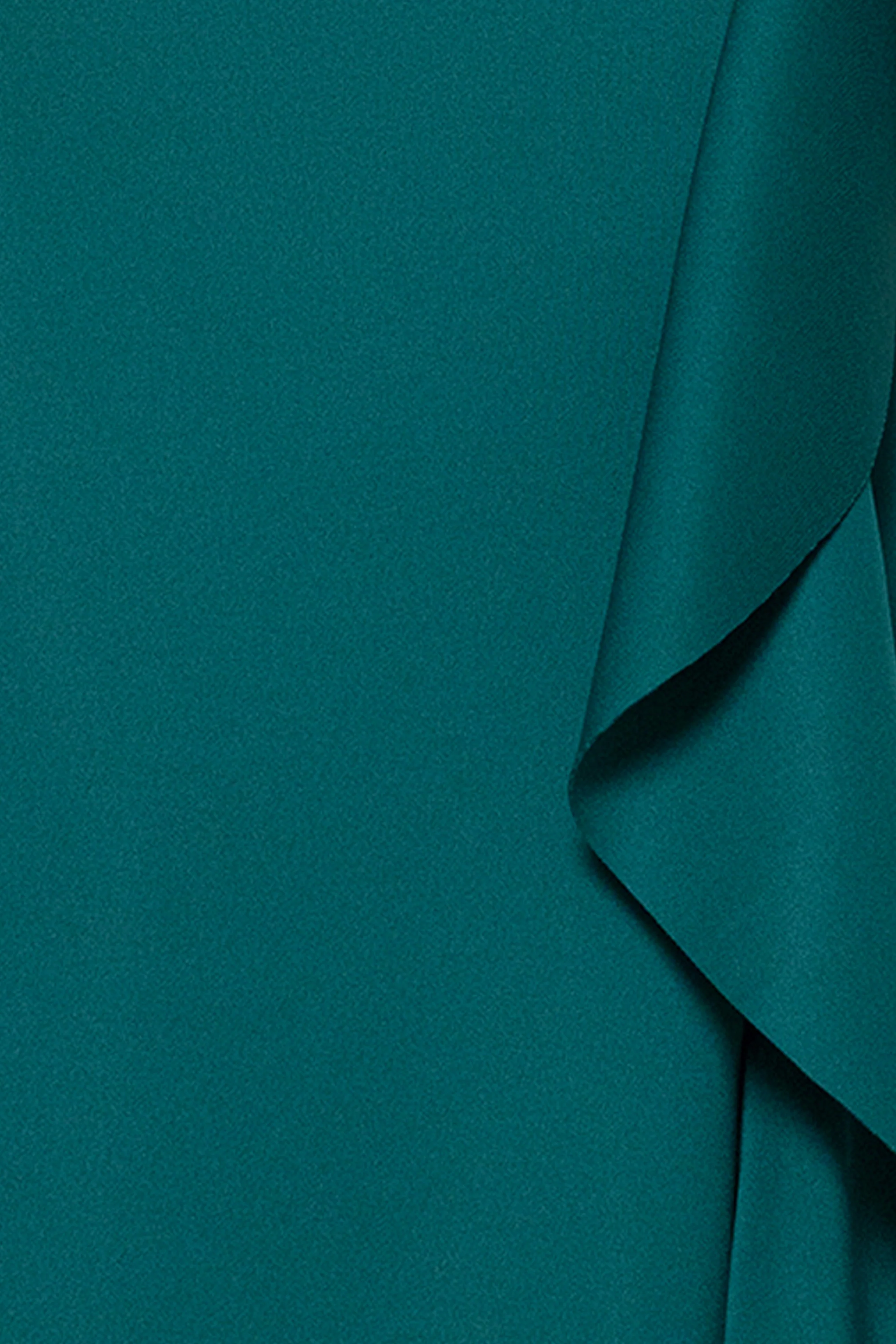 "Jacqueline" Techno Scuba Strapless Ruffle Floor Length Dress - Image 5