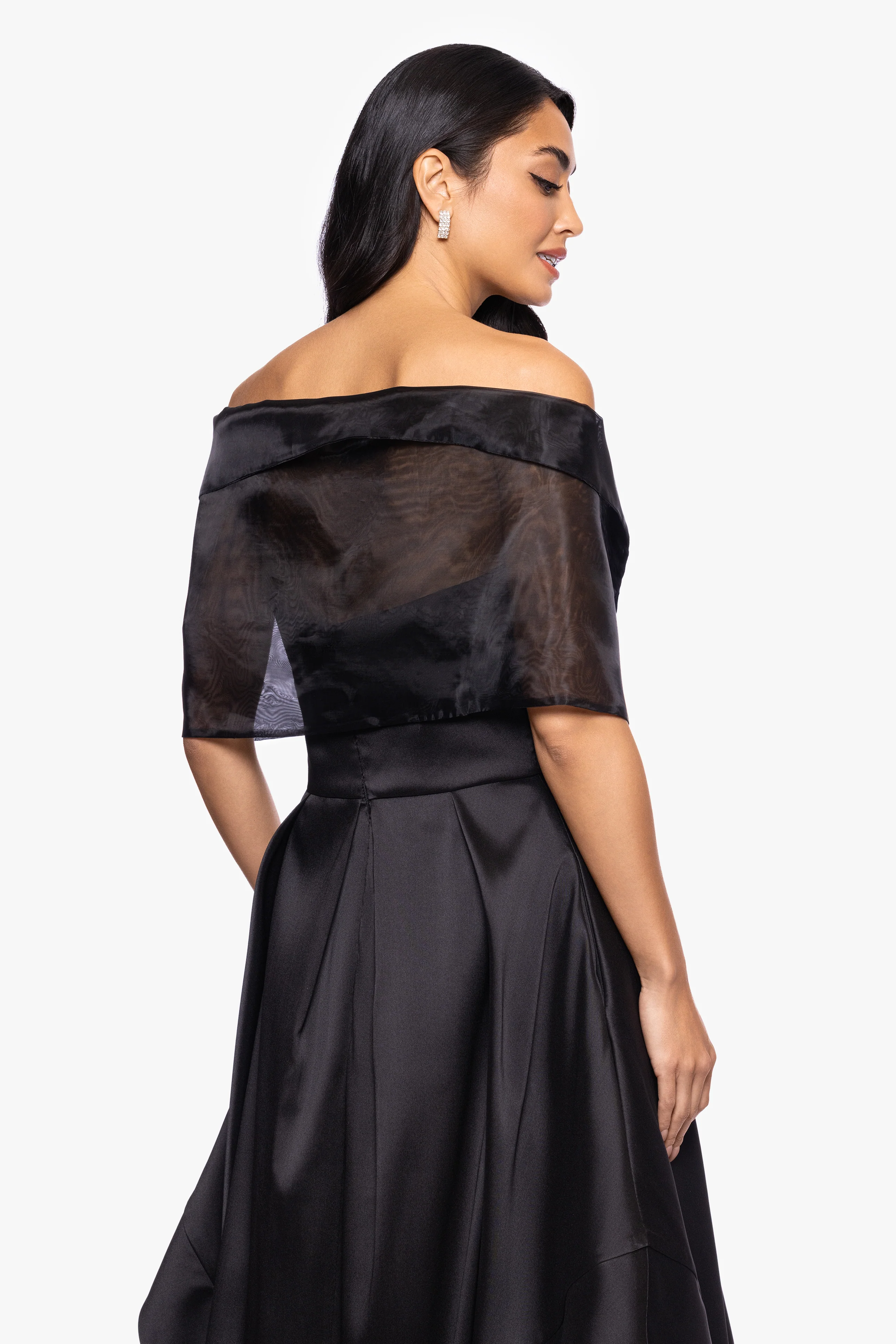 "Joan" Pull Through Organza Shawl Wrap - Image 3