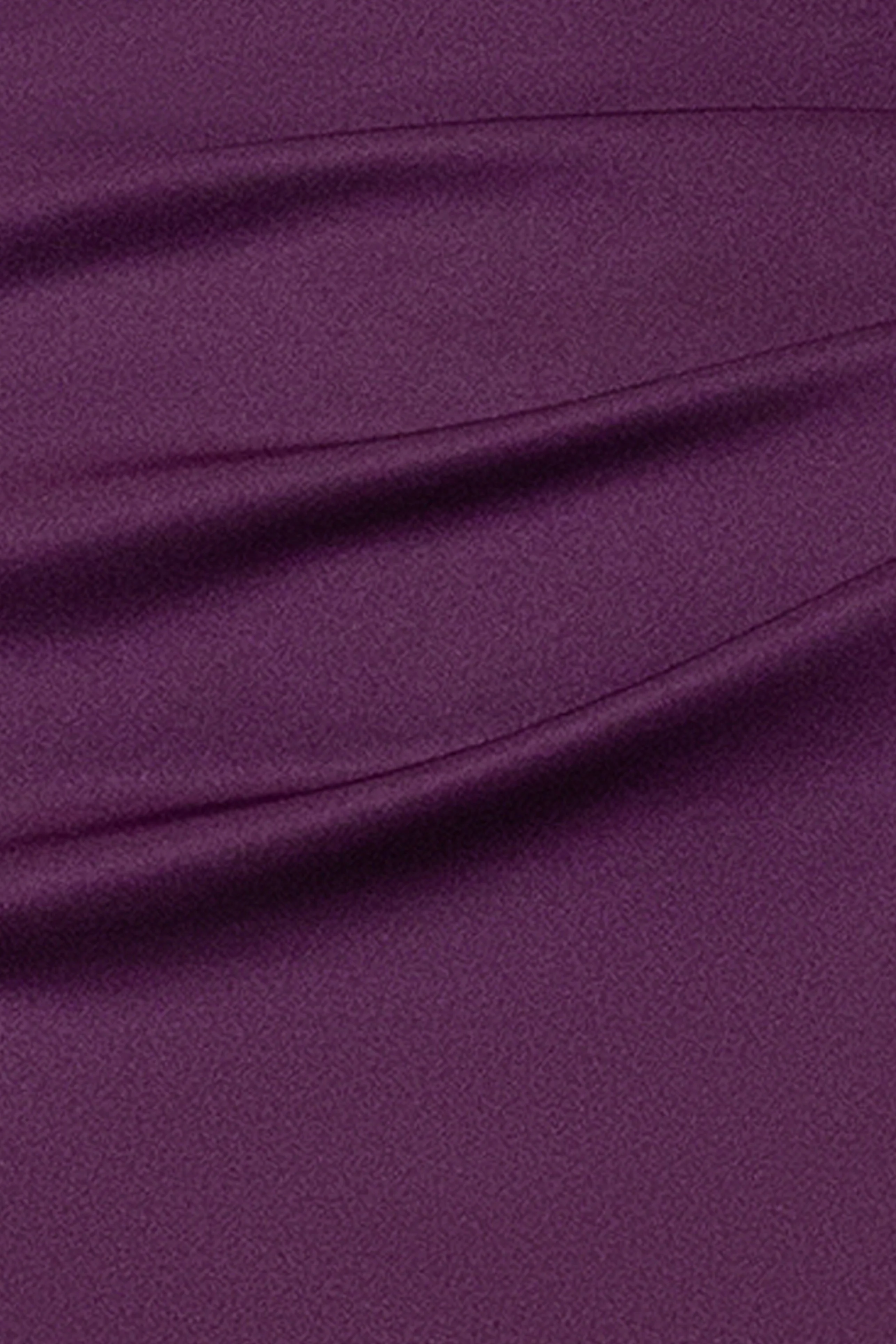 "Lyla" Techno Scuba Asymmetrical Neckline Knee Length Dress - Image 10