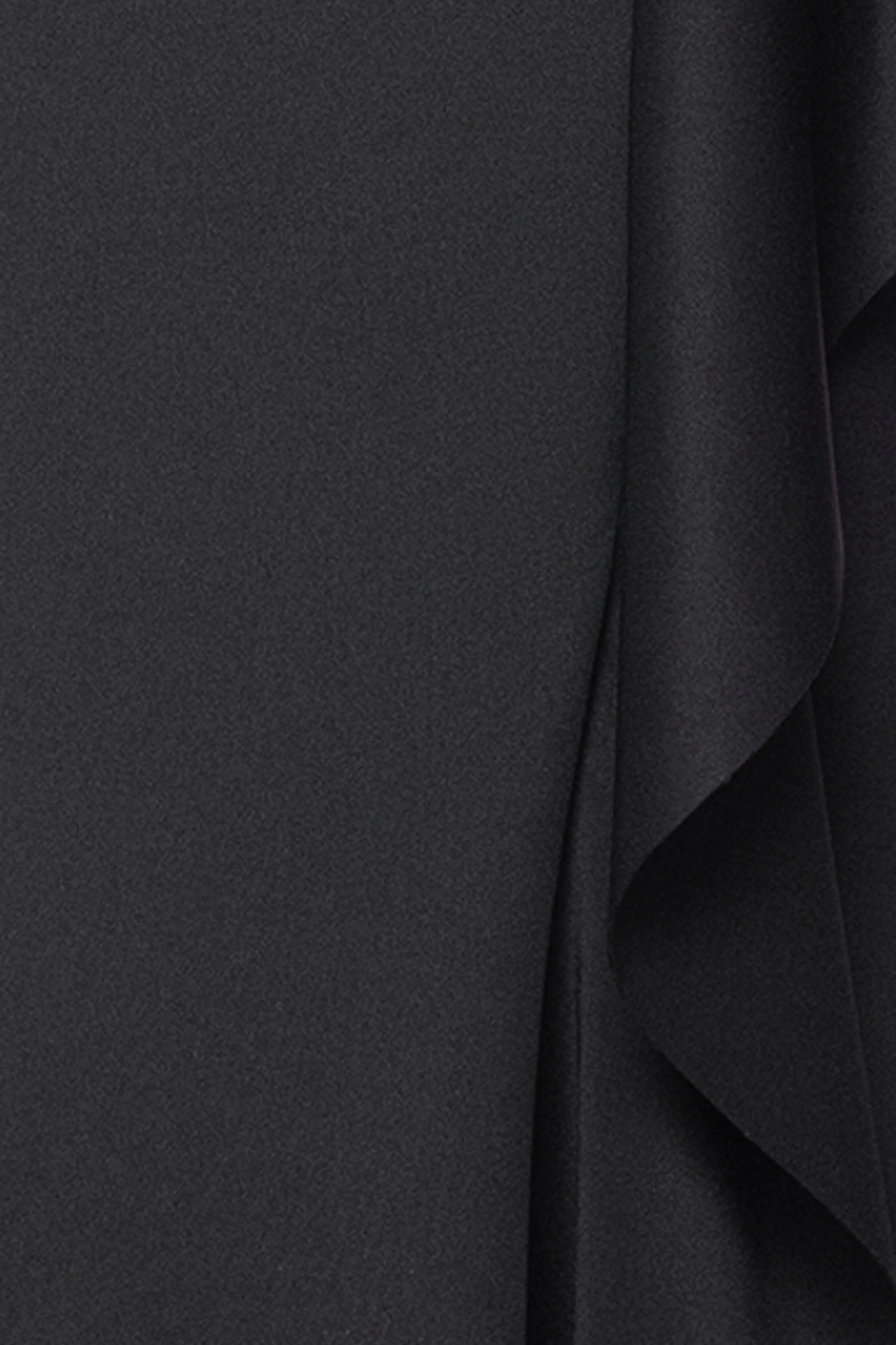 "Maxina" Techno Scuba Embellished Mock Neck and Mesh Long Sleeves Floor Length Dress - Image 5