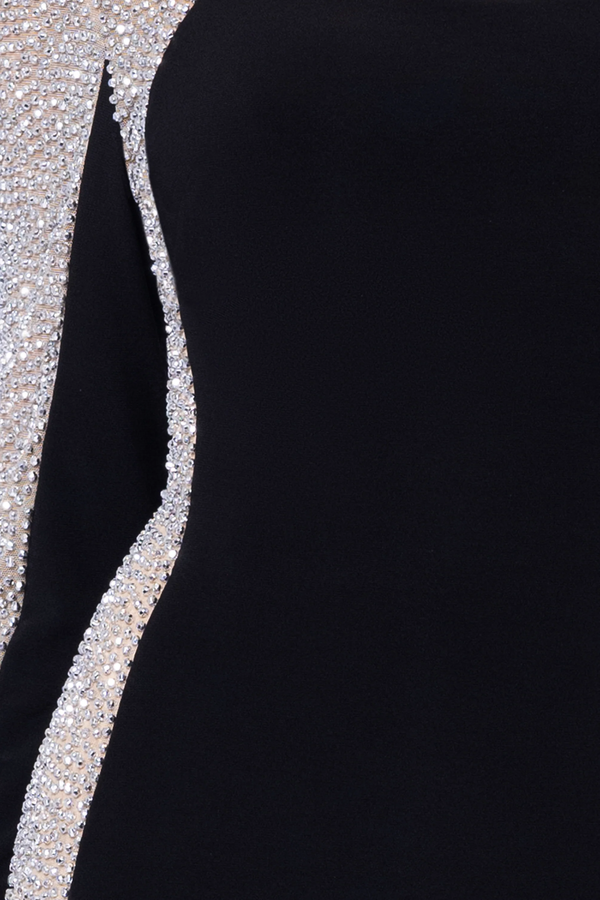 Petite "Jillian" Long Sleeve Caviar Dress - Image 5