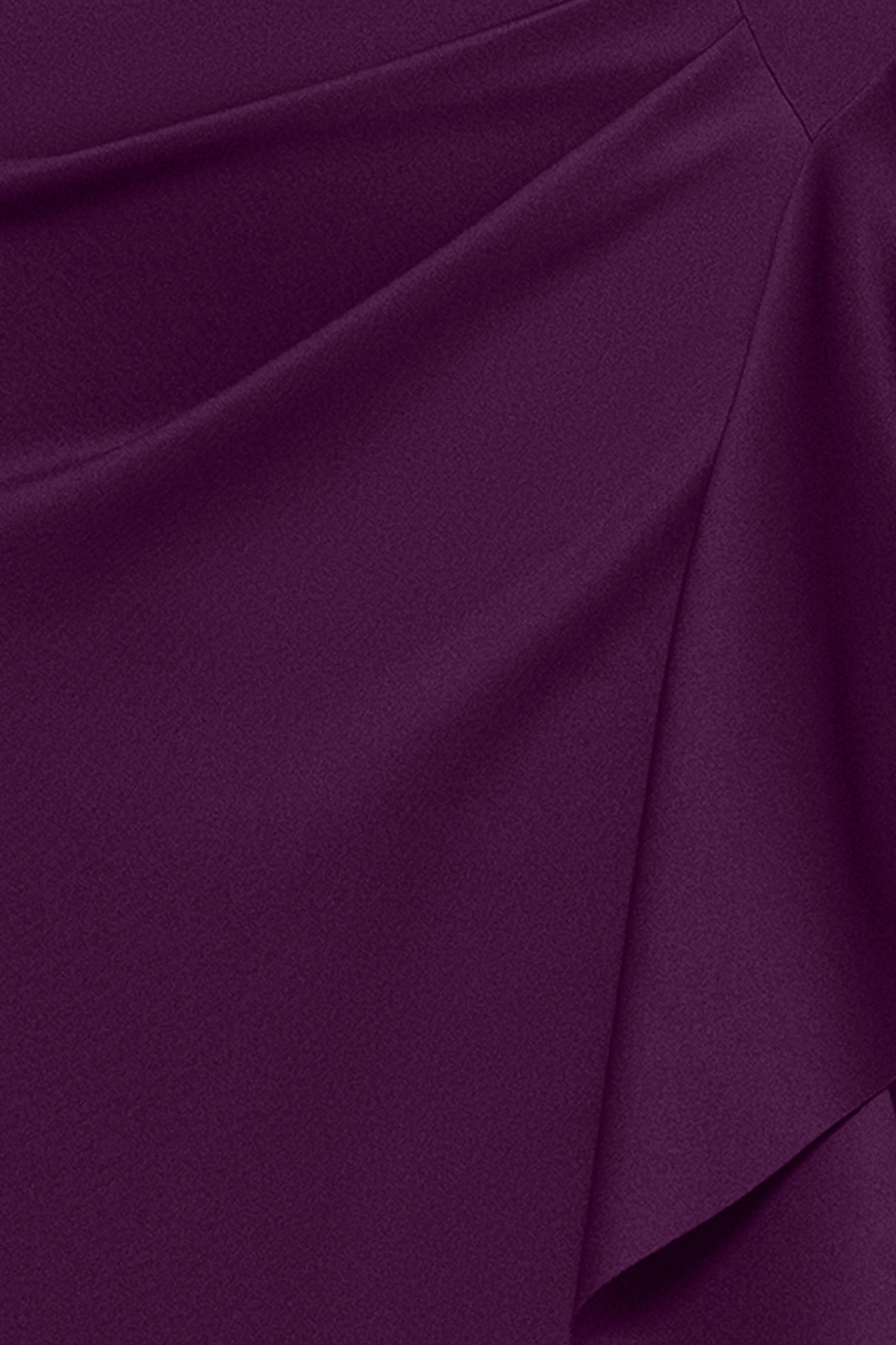 Plus "Amber" Techno Scuba 3/4 Sleeve V-Neck Ruffle Floor Length Dress - Image 15