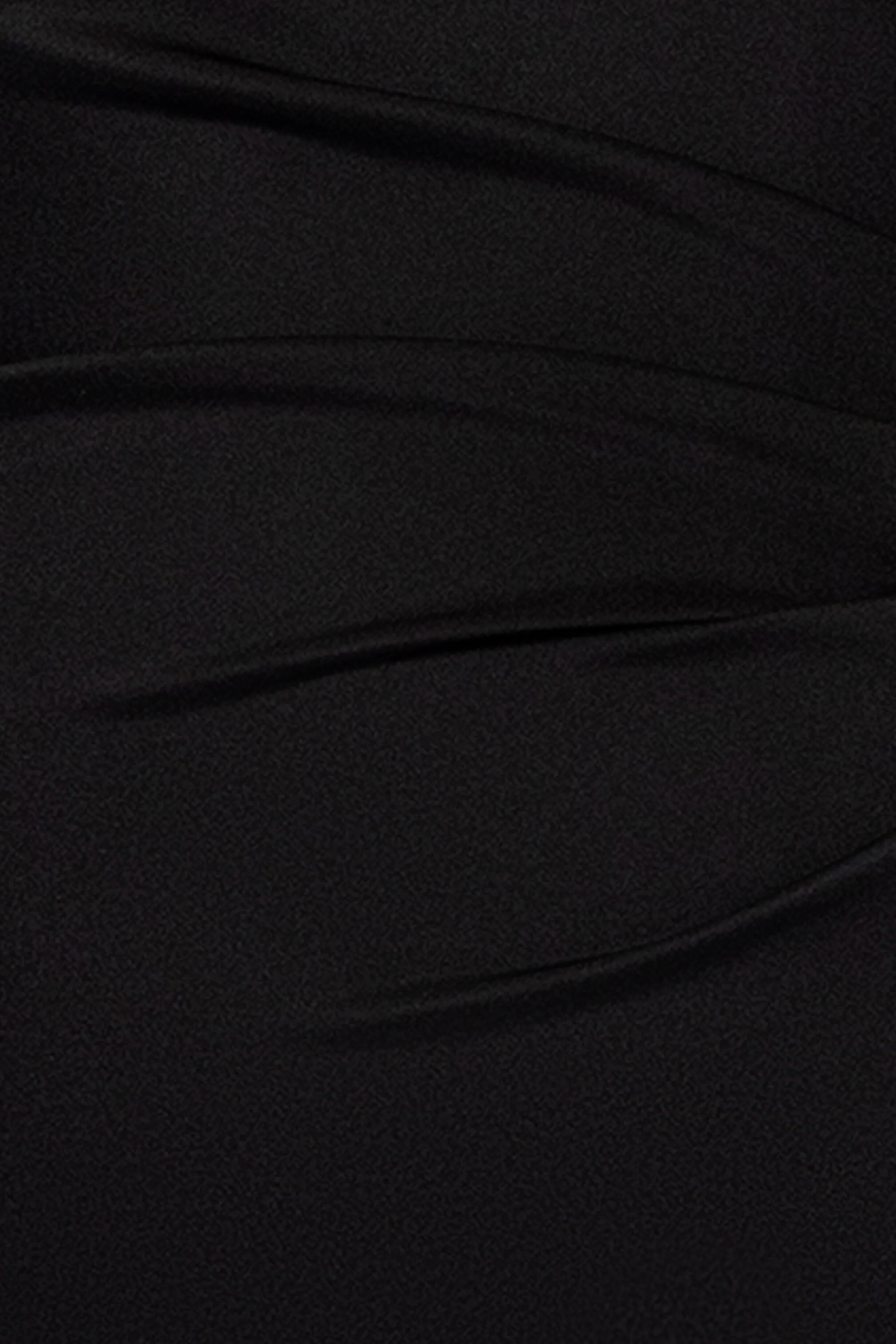 Plus "Flo" Long Techno Scuba One Shoulder Ruffle Dress - Image 8