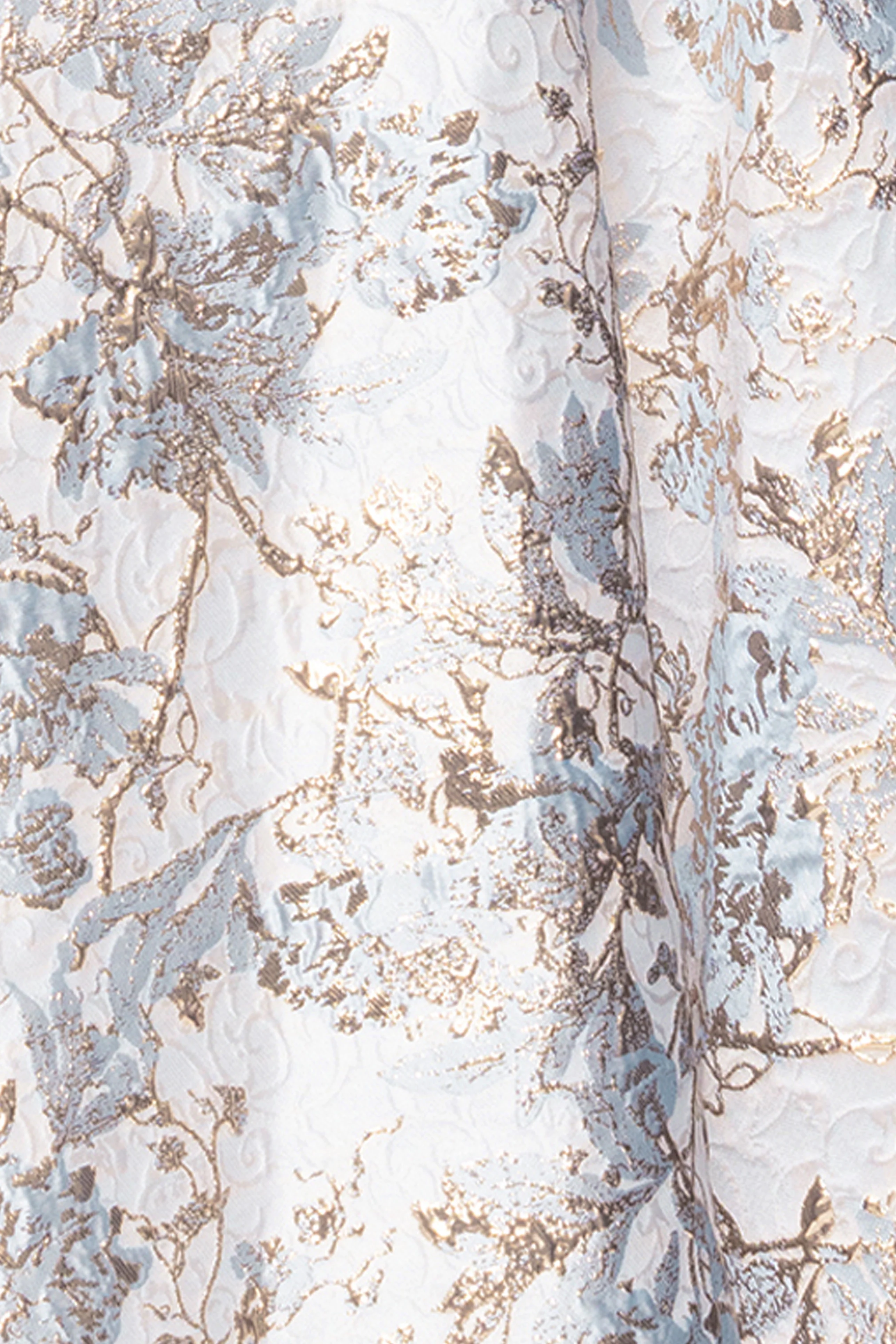 Plus "Melissa" Brocade Off the Shoulder V-Neck Ballgown - Image 11