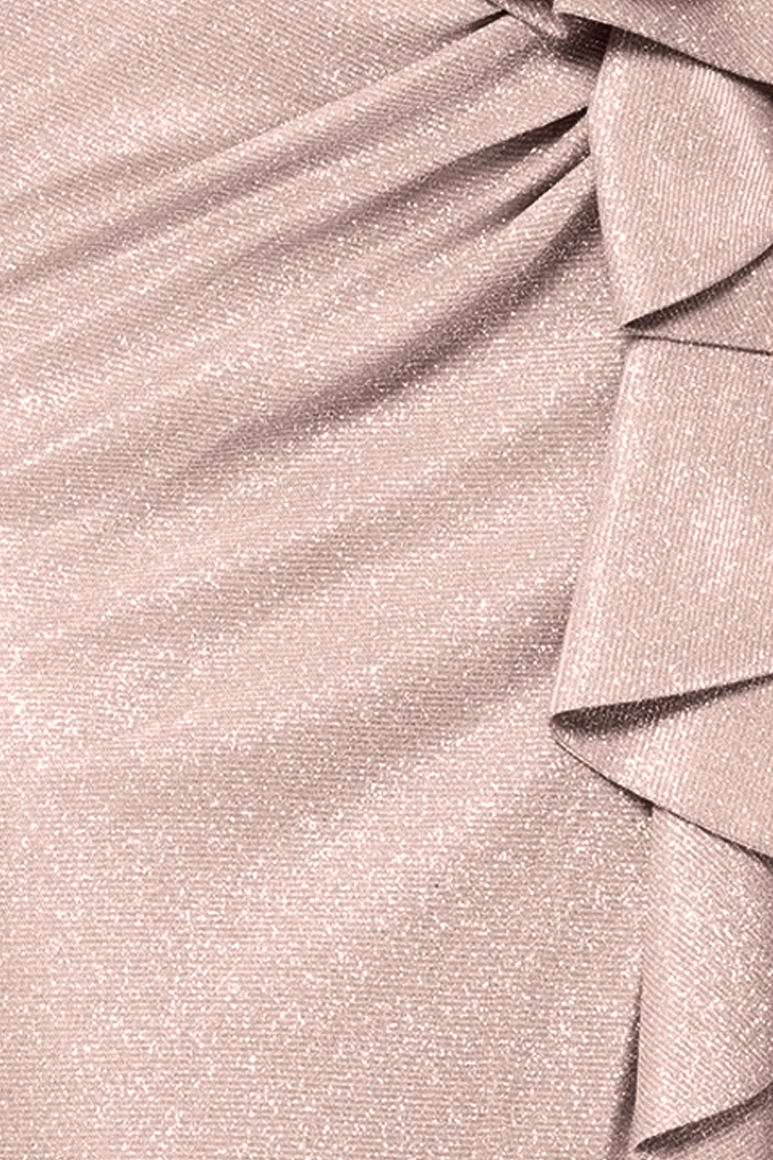 "Raveena" Long Foil Knit Off the Shoulder Floor Length Ruffle Dress - Image 17