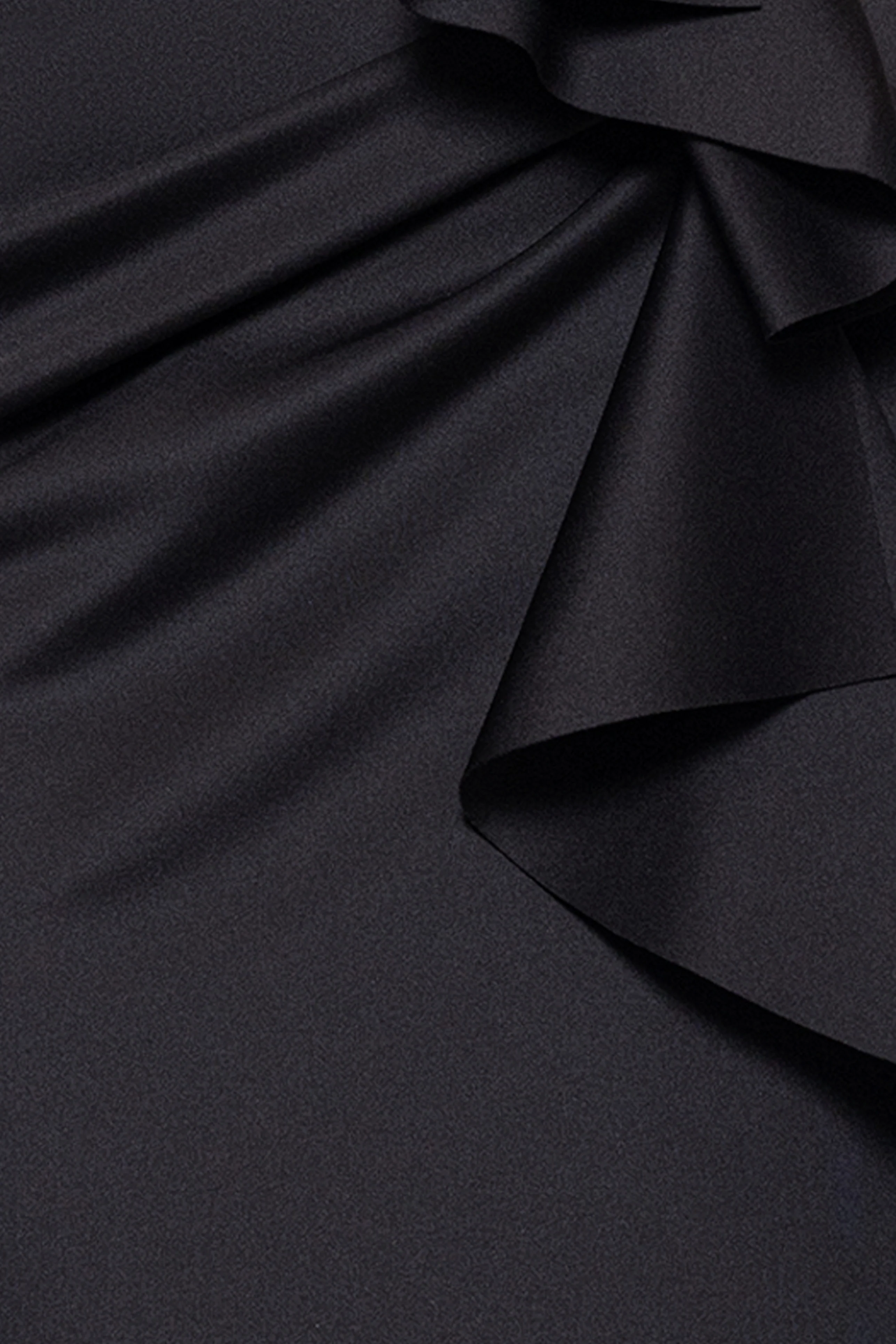 "Sophie" Techno Scuba Ruffle Knee Length Dress - Image 5